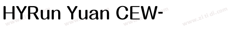 HYRun Yuan CEW字体转换